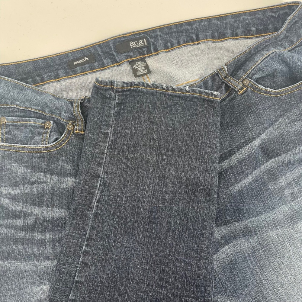 ana a‎ new approach modern fit women dark wash denim jeans size 22W